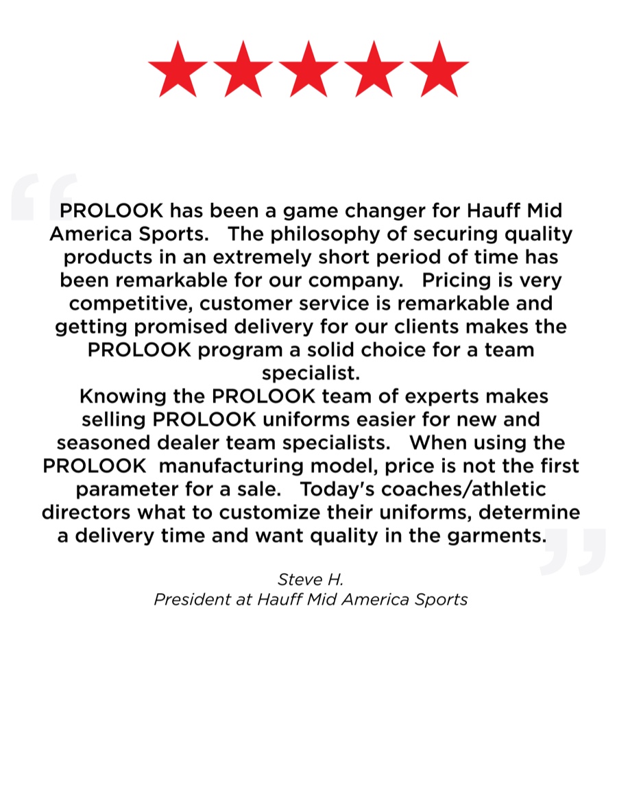 Customer review: Steve H., President at Hauff Mid America Sports