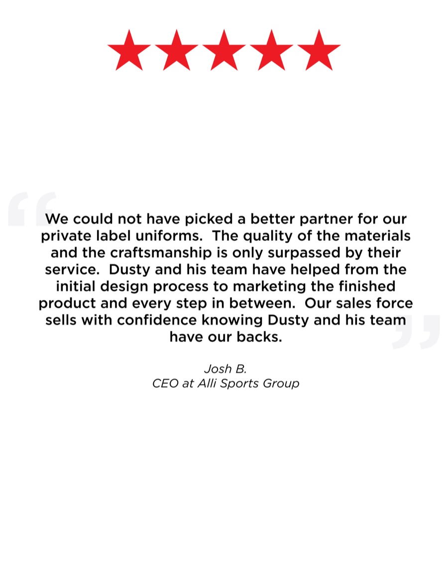 Customer review: Josh B., CEO at Alli Sports Group